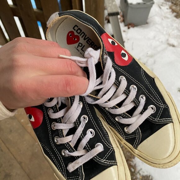 CDG Converse Comme Des Garcons Converse Size 8 Womens 6 Mens - Picture 7 of 11